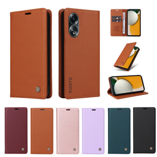 A98 A78 A79 A38 A 58 4G 5G Leather Business Book Cover for OPPO A54 Flip