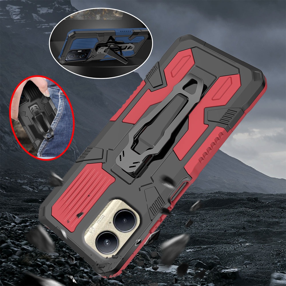 Realme C33 2023 4G RMX3624 RMX3627 Heavy Duty Military Grade Buckle Hard Protection Shock Proof