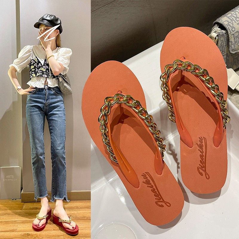 Ready Stock MICOLE S062 New Korean Fashion Shoes Ladies Footwear Casual  simple Summer Beach Sandal Women Flat Selipar