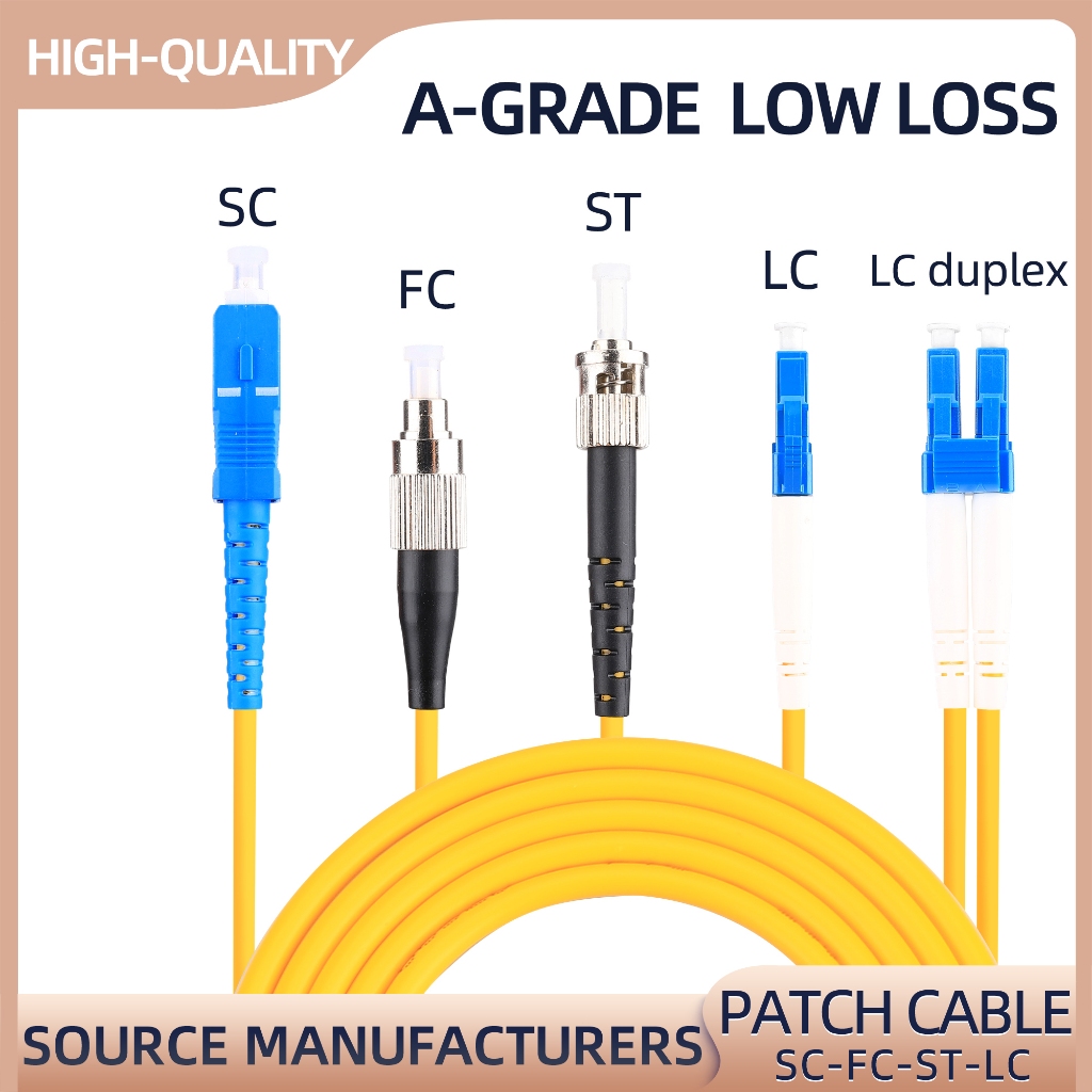 SC/UPC to SC/UPC Fiber Optic Patch Cord Single Mode Single Core 3M/5M ...