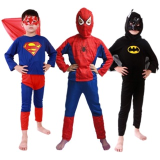 Kids Cosplay Super Hero Spiderman Mask Adult Fancy Dress Costume Party L50