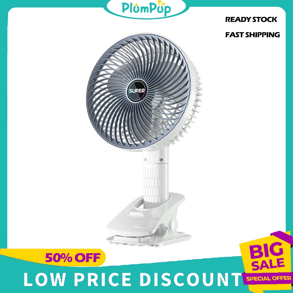 PlumPup Portable Multipurpose Clip Fan 3 Modes of Cooling Wind USB ...