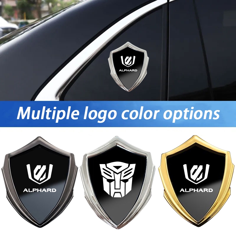 Toyota ALPHARD car 3D modification metal window stickers personalized ...