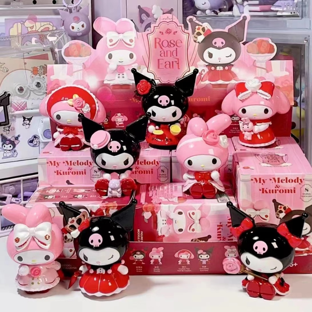 Genuine Sanrio MyMelody & Kuromi Kuromi Ornaments Rose and Count ...