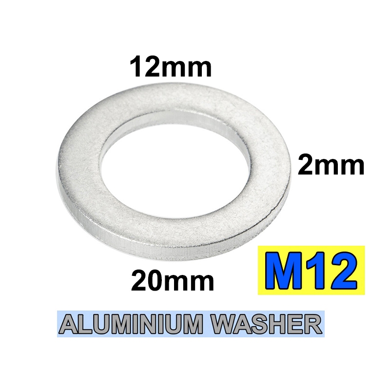 [Ready Stock] 1pc 12mm Aluminum Engine Oil Crush Washers Drain Plug