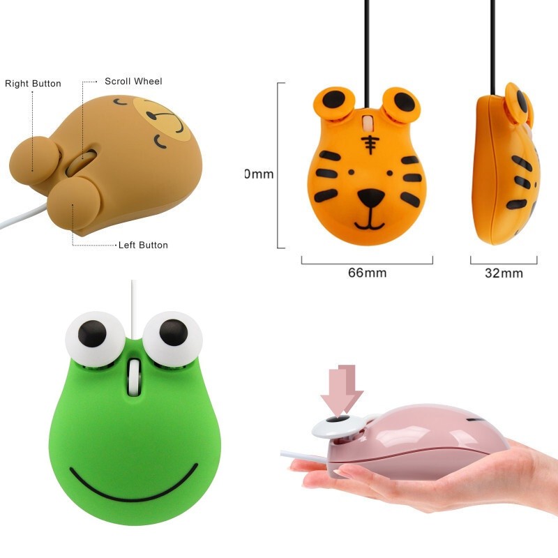 Zoo Style Wired Mouse-Hello Kitty Cat Head - Dolphin Wired Mouse ...