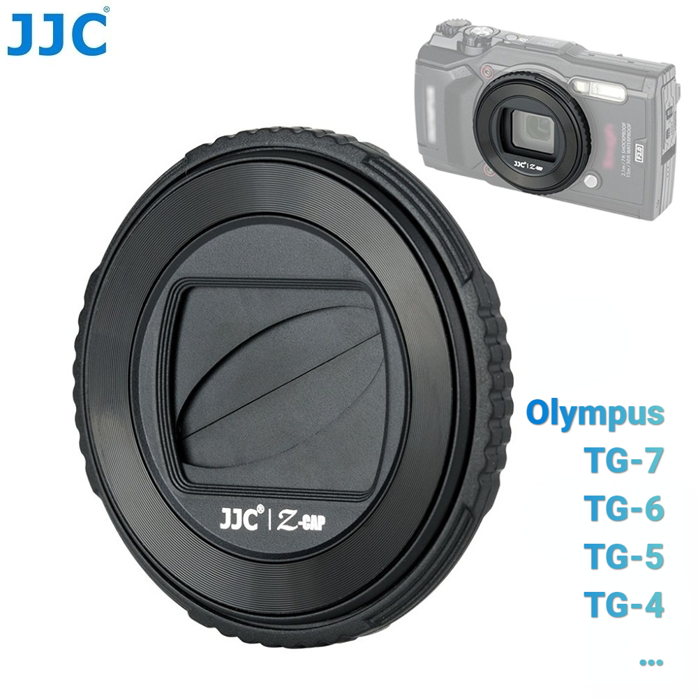 JJC Auto Lens Cap LBT01 for Camera Olympus TG7 TG6 TG5 Tough TG7 TG6 TG5 Accessories ZTGS