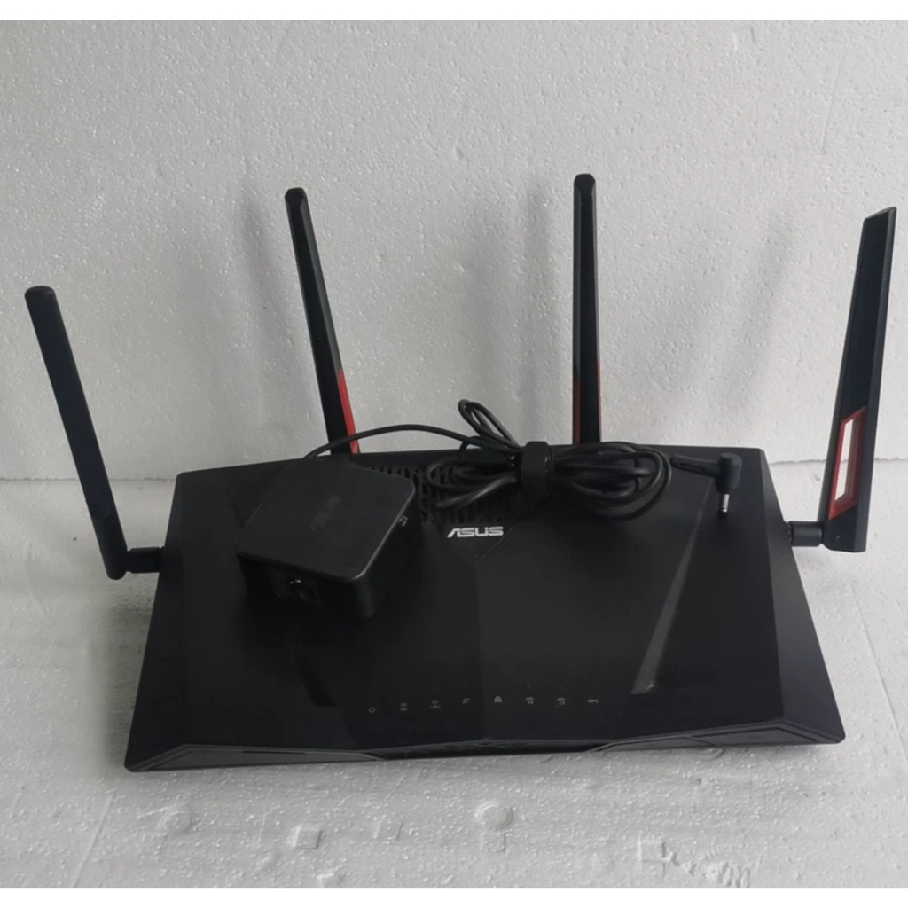 ASUS AC88U/3100 Gigabit 8-port detachable SMA external antenna gaming ...