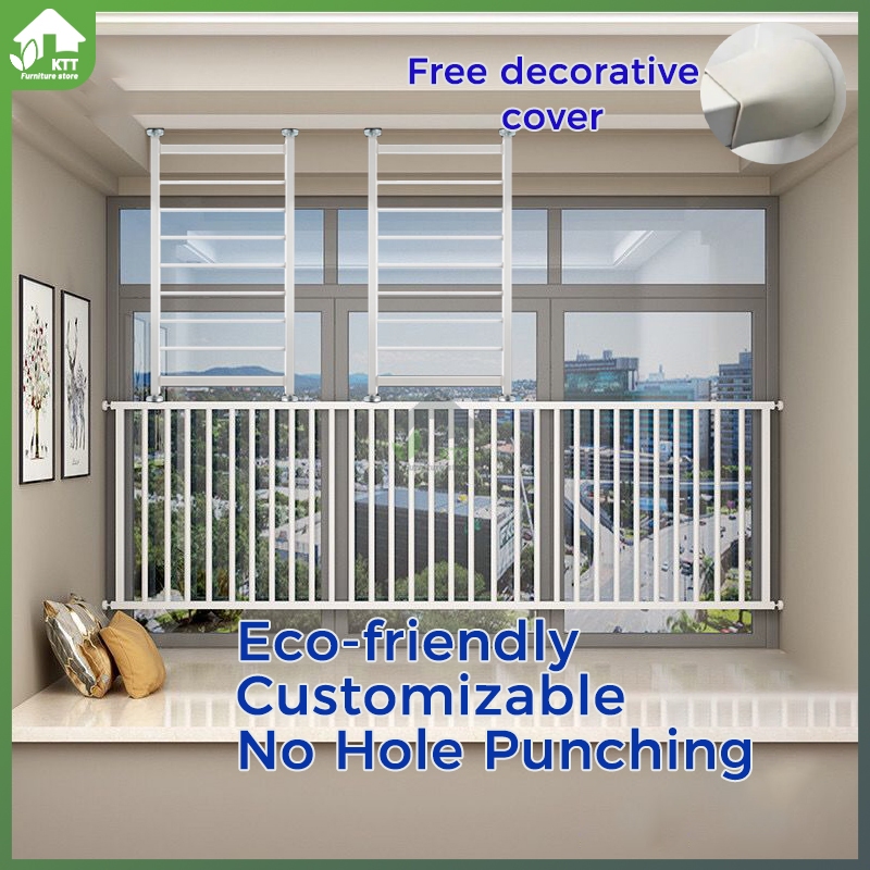 Window guardrail no-punch installation Window protective grating ...