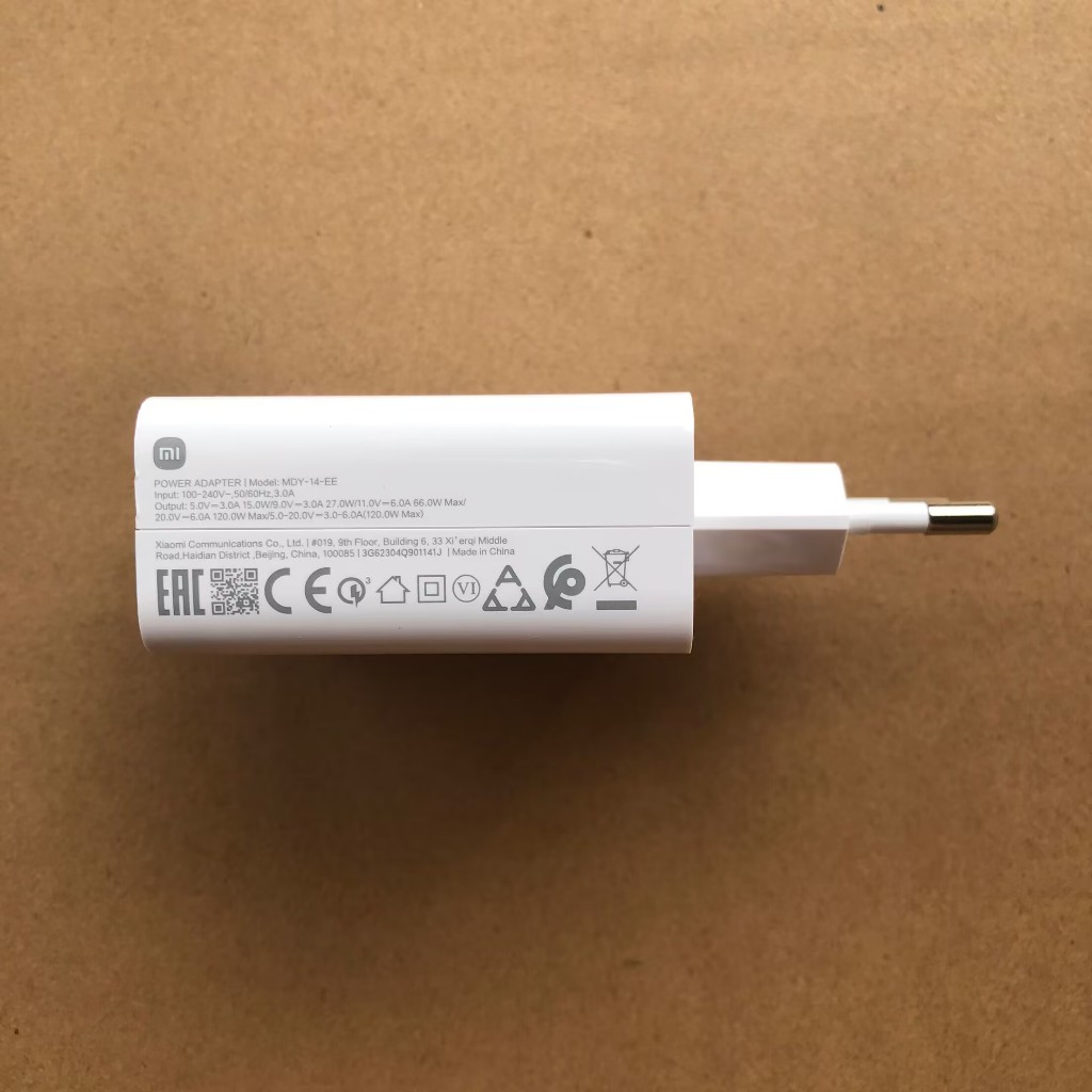 DCFUN Chargeur Rapide 120W USB-C 2m pour Xiaomi Redmi POCO