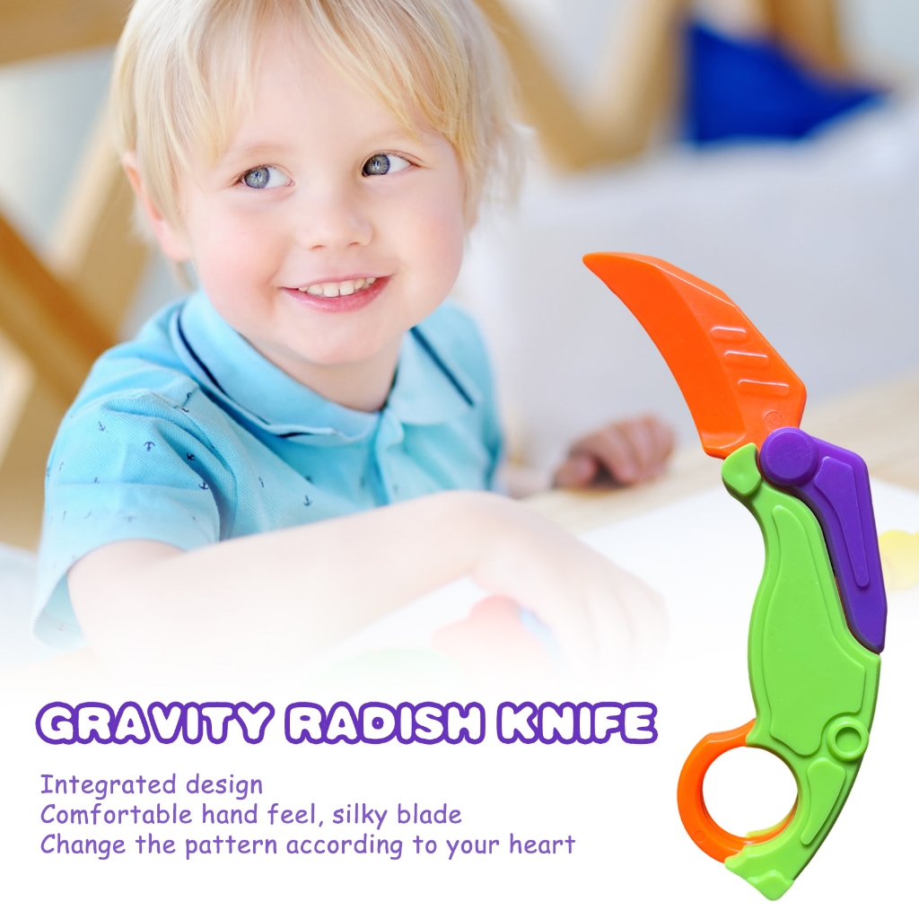 Decompression Toy Gravity Butter Radish Knife Gravity Butter