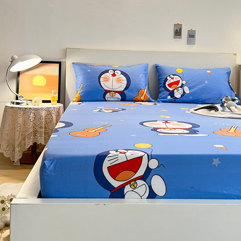 Doraemon Bed Pack Set Cartoon Bed Pack Double Bed Pack Single Double Extra Large Bed Pack Bed