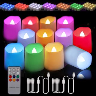 Color changing tea on sale lights with timer