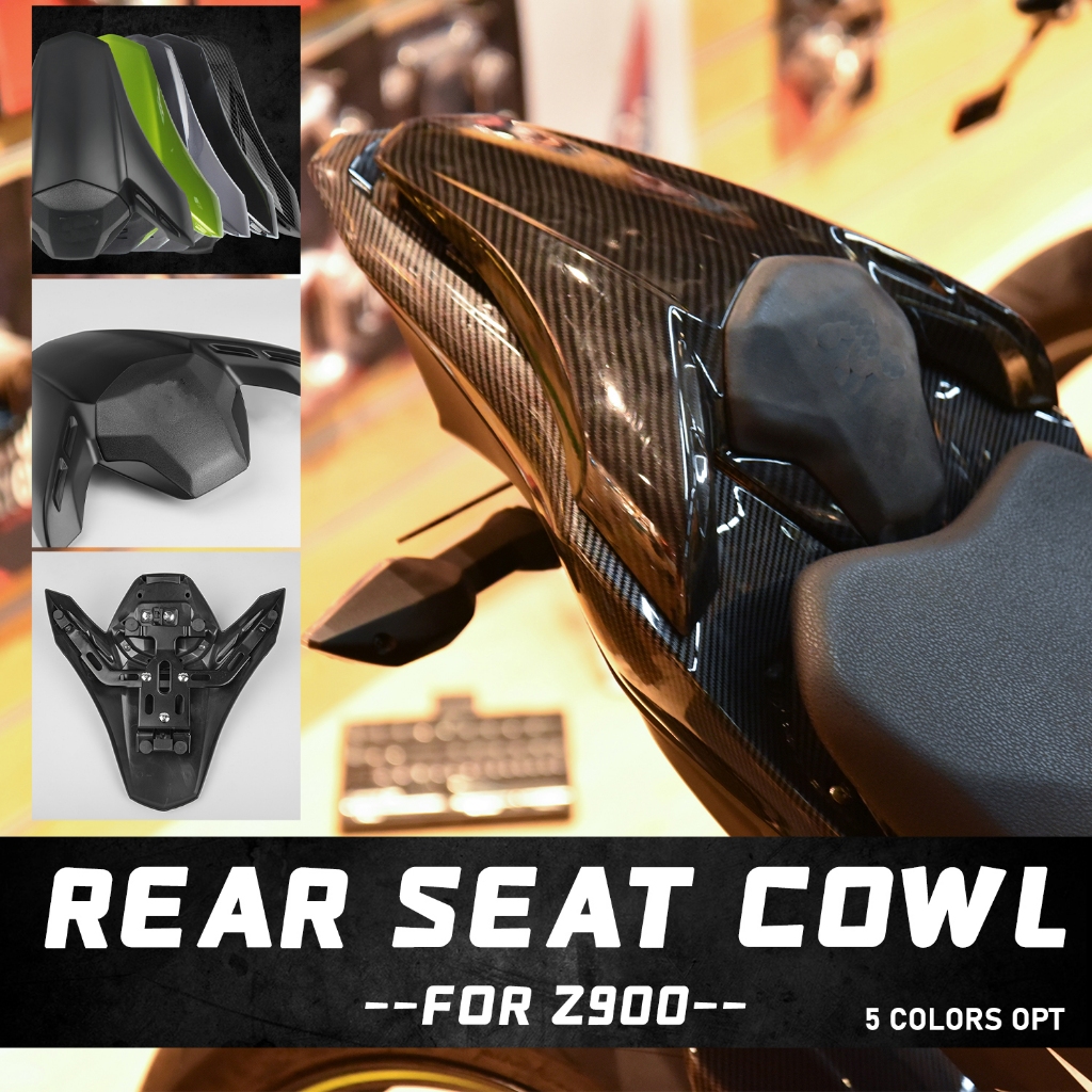 LJBKOALL Motorcycle Rear Passenger Pillion Seat Cowl Fairing for
