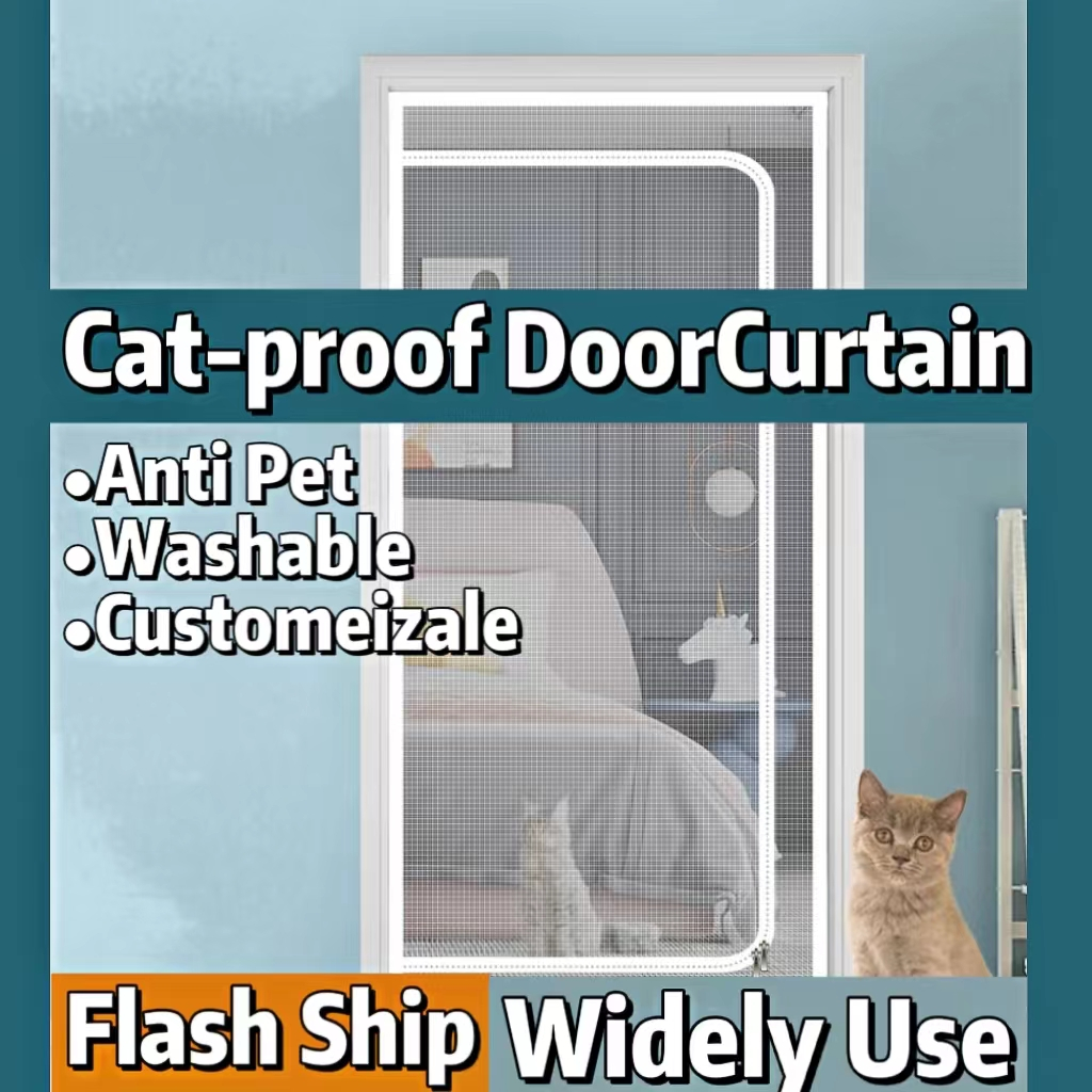 CatProof Outdoor Car Window Shade CatProof Door Curtain Pet Escape