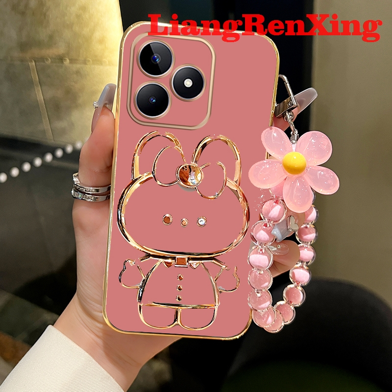 SEAHAI Case For Realme Note 50 / Realme C53 / Realme C51, Ultra Thin Premium TPU Bumper Shockproof Soft Cover Electroplating Phnom Penh Design - View #6