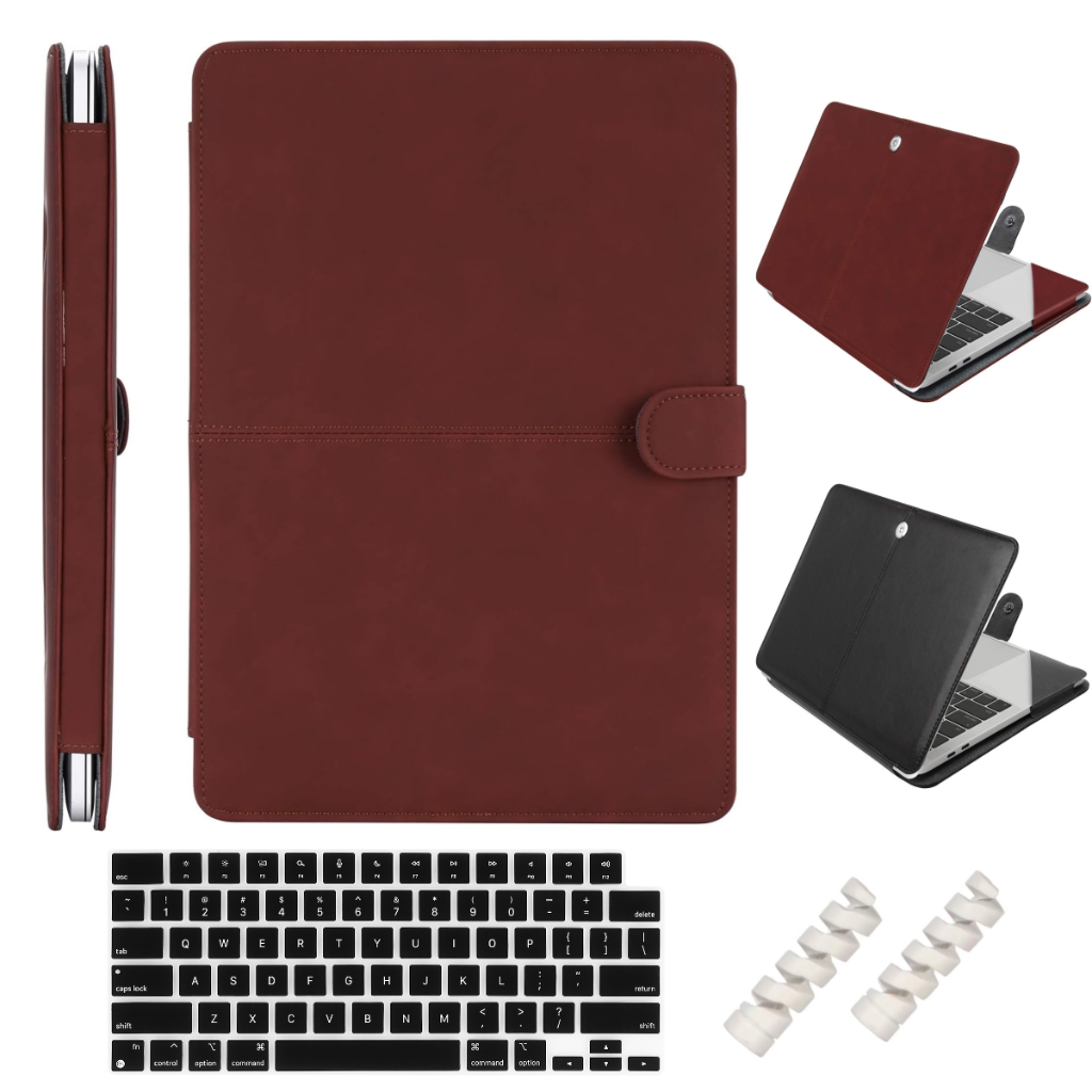 Housse Rigide FINPAC Pour MacBook Pro 13" Et 14" (M4/M3/M2/M1, 2025-2018) – Noir, étui Coque De Protection Transport