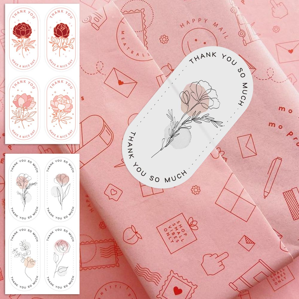 100 Pcs/Pack Lovely Flower Pattern 