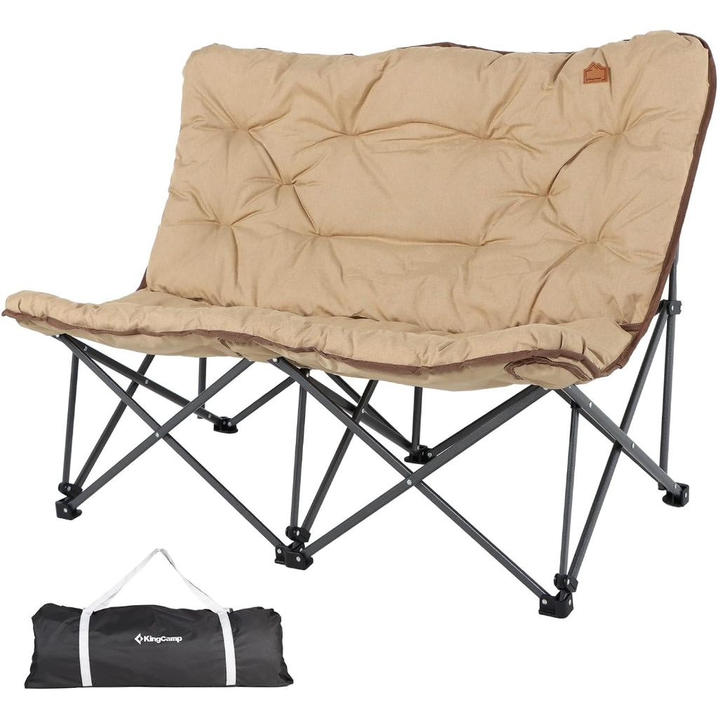 Heavy Duty Oversized Outdoor Folding Loveseat Camp Chair Collection