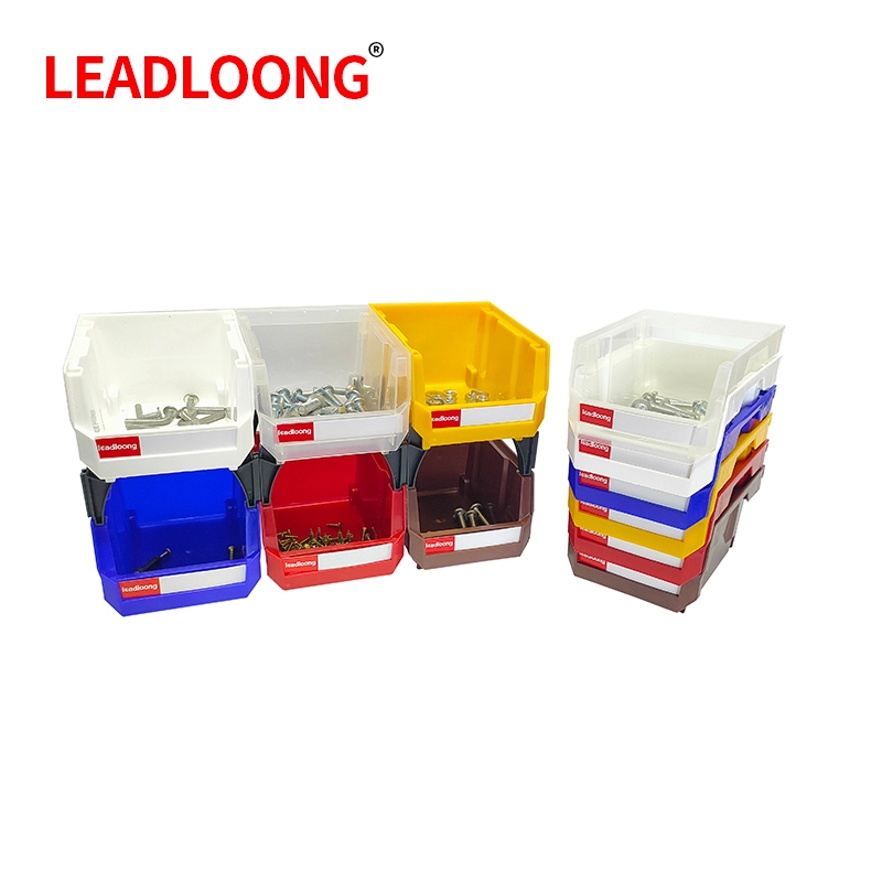 Leadloong V1310 24PCS Set Stackable Plastic Storage Box, Garage