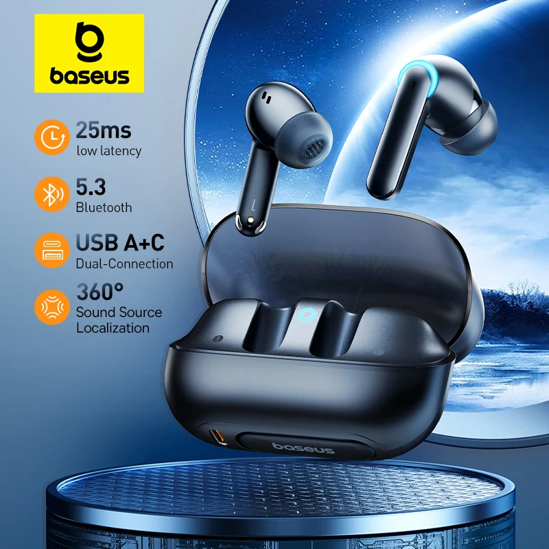 Baseus AeQur G10 Gaming Wireless Earphone 25ms Low Latency A+C Dual ...