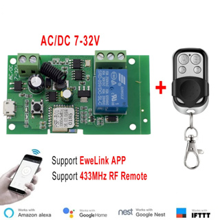 AC/DC 12V 24V 2CH RF Relay Wireless Remote Control Light Switch Garage –  KTNNKG