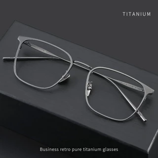 Vintage Glasses Rim Pure Titanium Optical Anti-blue Light