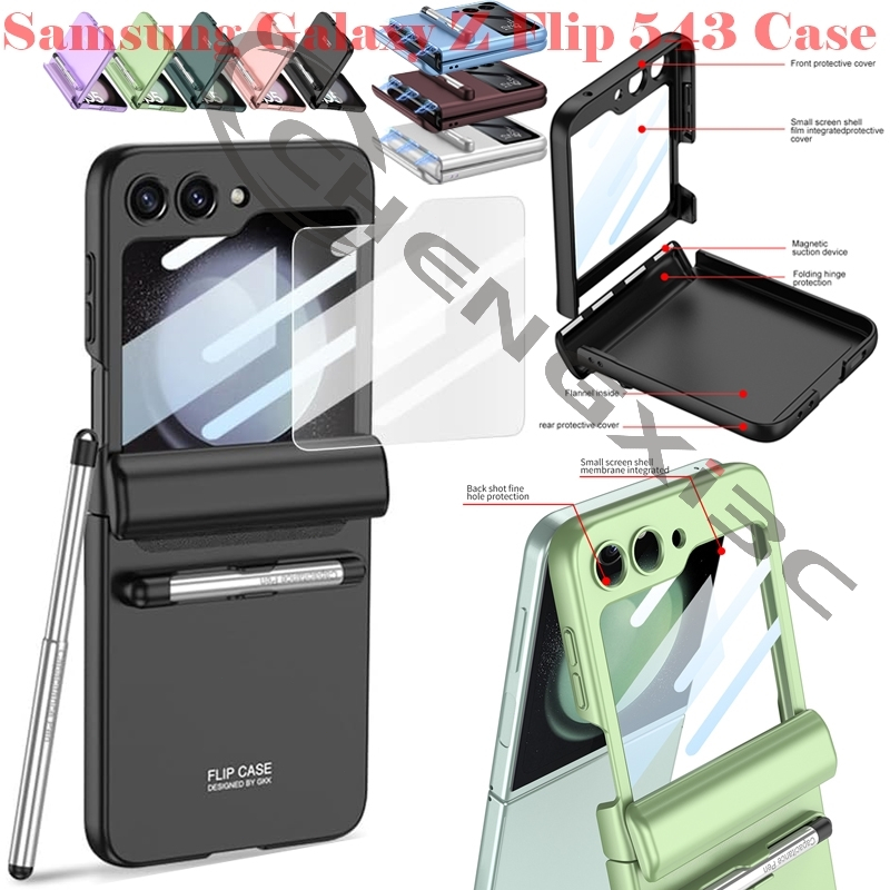 Casing with Pen For Samsung Galaxy Z Flip 5 Flip 4 Flip 3 Phone case ...
