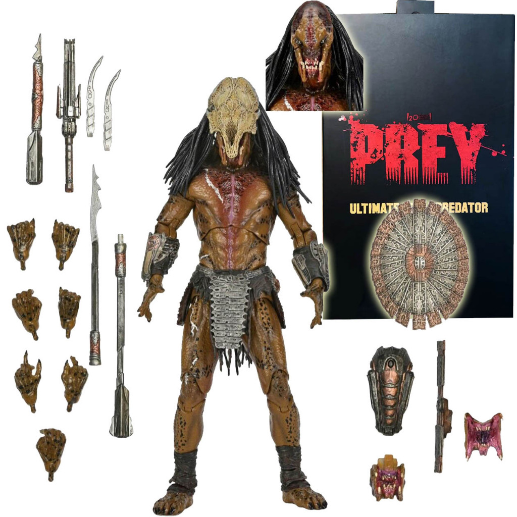 NECA Prey Ultimate Feral Predator 7" Action Figure 1:12 Scale Official ...