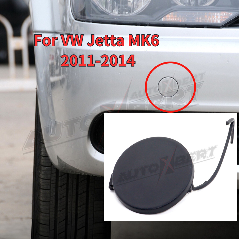 Car Front Tow Hook Eye Cover For Volkswagen VW Jetta MK6 20112014 Auto Bumper Towing Hook Cap