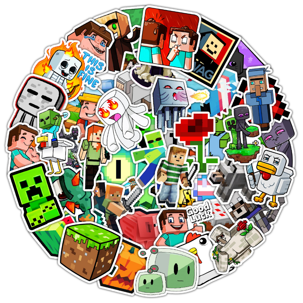 50 Sheets Non-Repetitive Popular Game Stickers | Shopee Malaysia