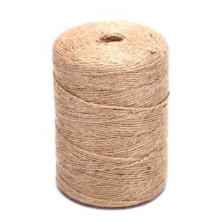 Natural Jute Twine 3ply Burlap Cords Roll for Gift Packaging, Tags