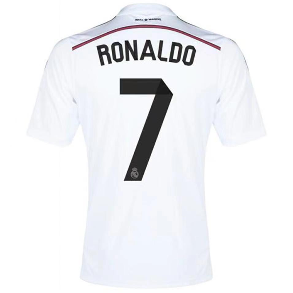 1415 Real Madrid home jersey No. 7 Cristiano Ronaldo short sleeve ...