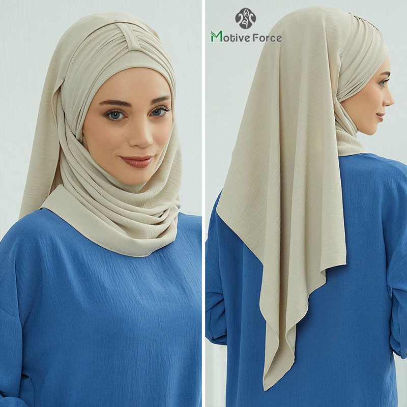 Stylish Plain Shawl Instant Tudung Muslim Women Hijab Shopee Malaysia