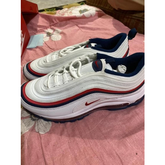 Nike w air outlet max 97 white/red/crush-blackened blue