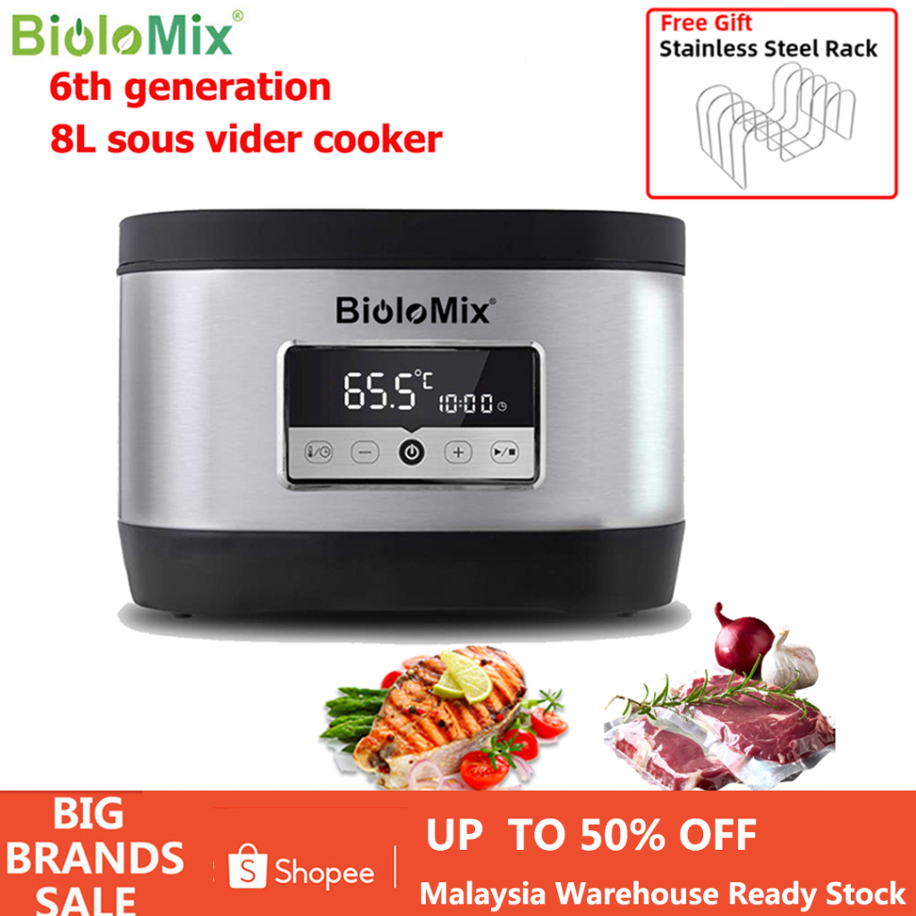 1800W IPX7 Waterproof Vacuum Sous Vide Cooker Immersion Circulator Accurate  Cooking With LED Digital Display Slow Cooker Heater