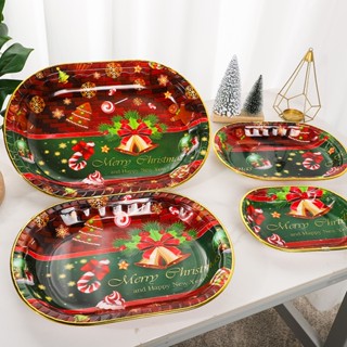 Plastic top christmas plate