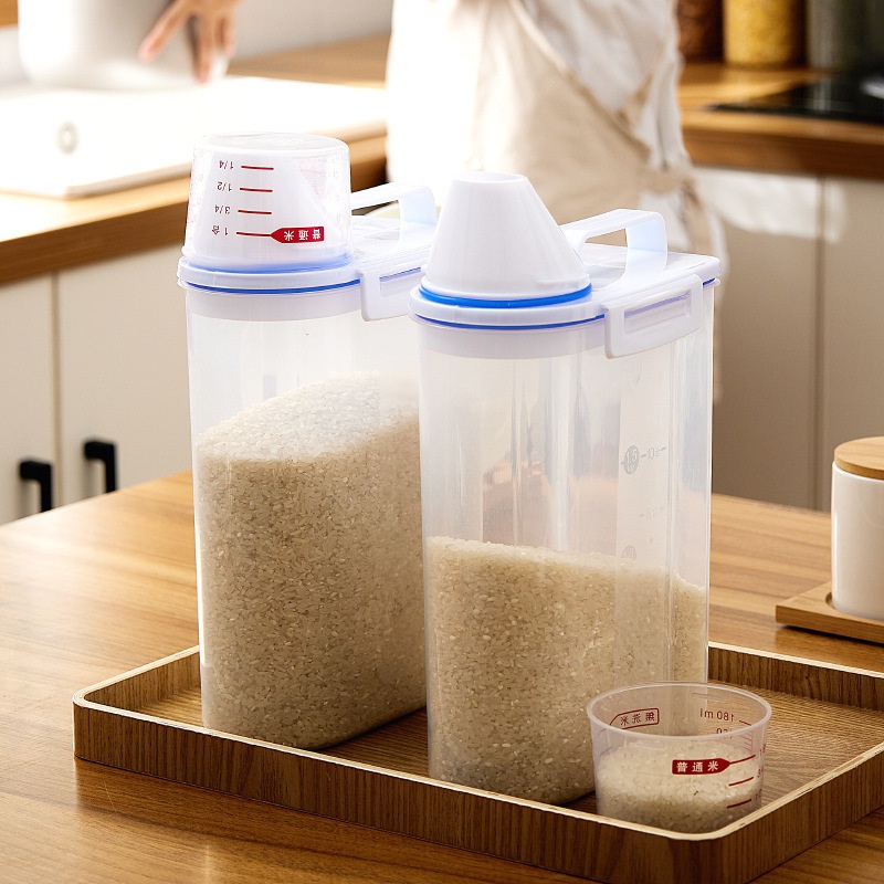 2.3L Food Storage Container 5KG Rice Storage Box Rice Dispenser Rice