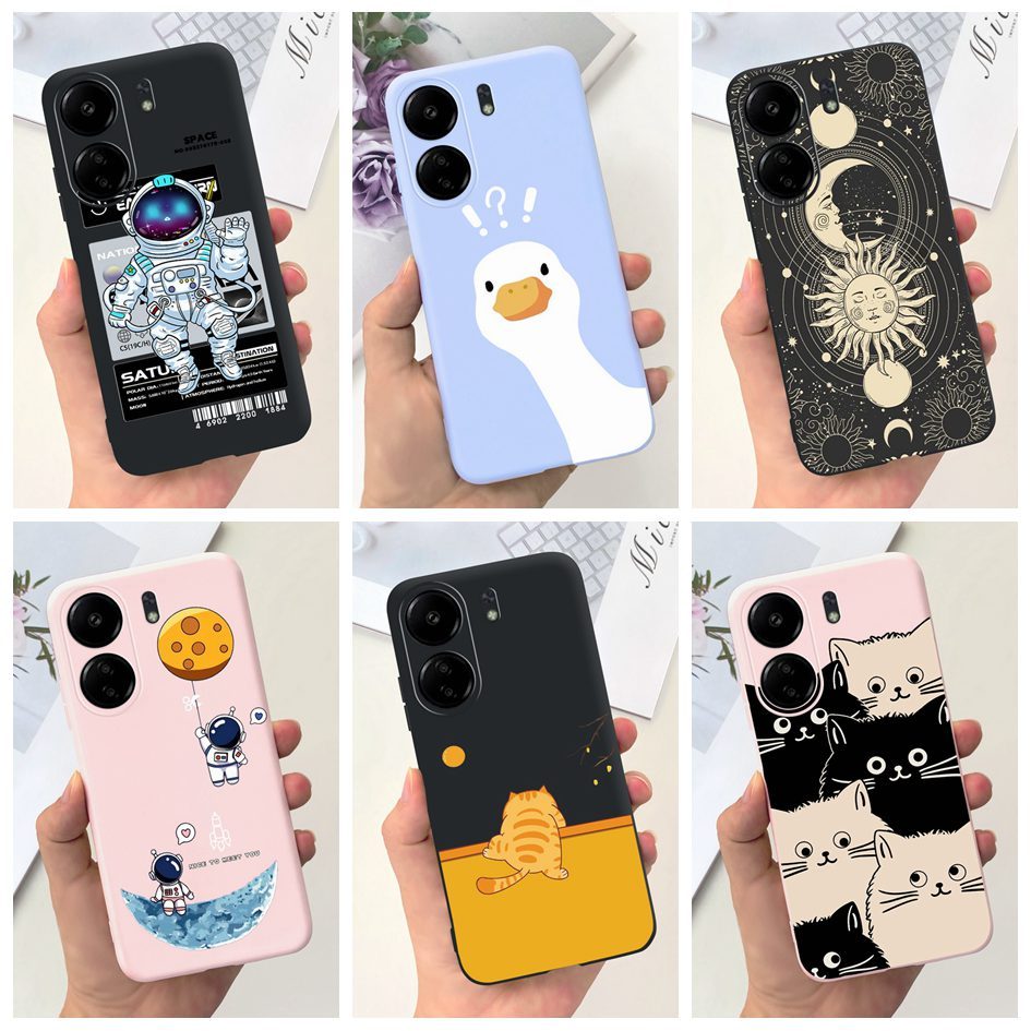 Compatible with iPhone 13 Case Cute Space Planet Astronaut Design Silicone  Clear Slim Bumper Boys Girls Kids Cool Shockproof Soft Back Protective