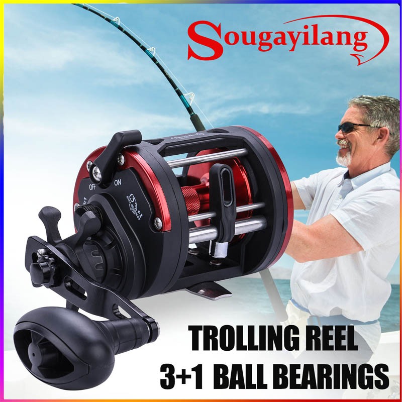 Fishing Reels Casting Sea Fishing Reel Gear Ratio 3.8:1 Trolling Reel Round