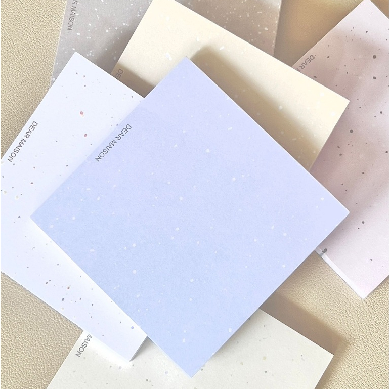 Ohaya 丨 ins Splash Ink Notepad 丨 6 Colors X 50 Sheets Learning Memo ...