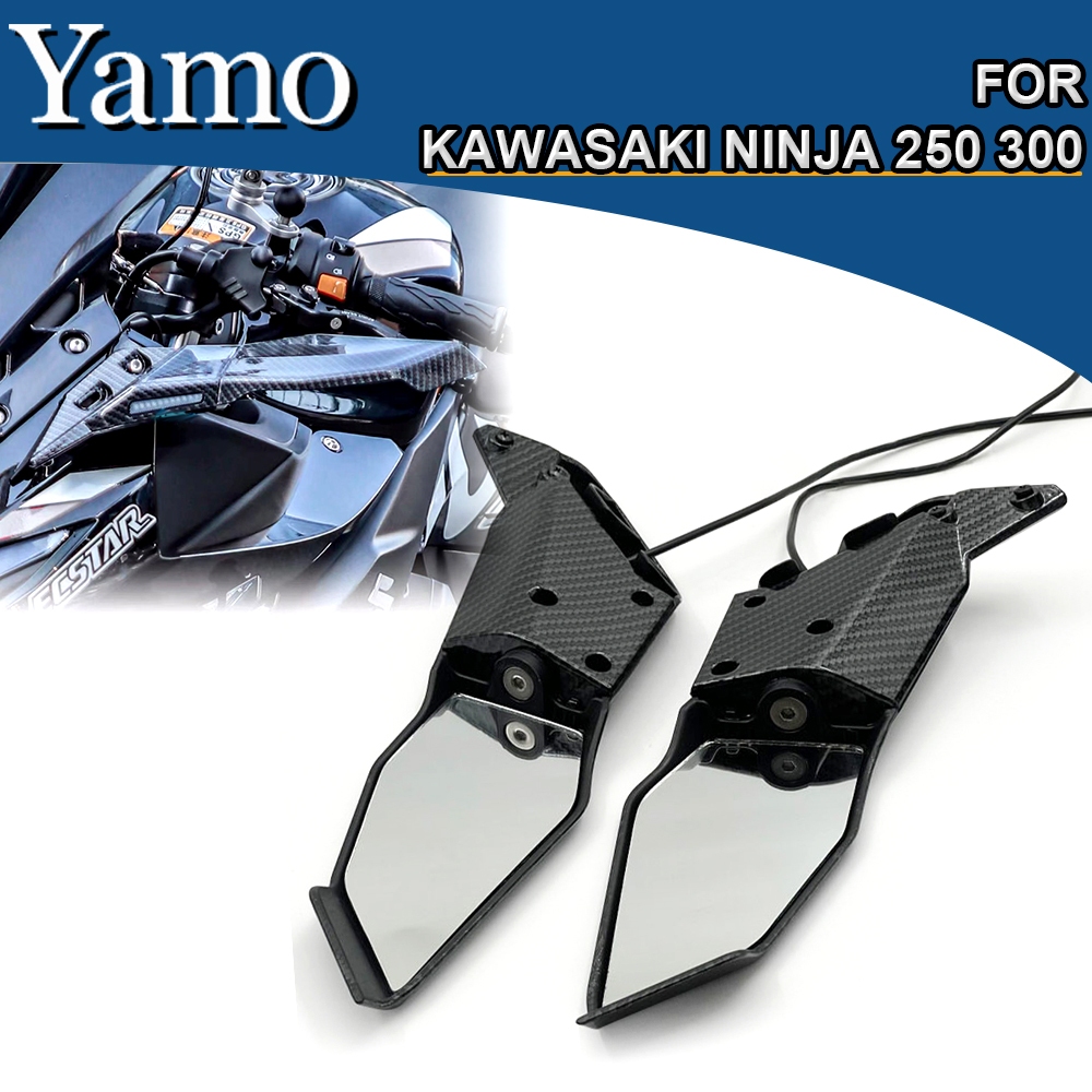 For Kawasaki NINJA 250 300 H2 ZX6R ZX636 ZX10R Motorcycle Rearview