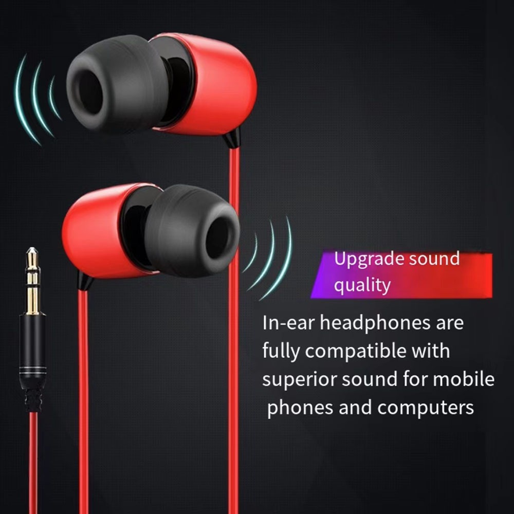 Live monitoring headset extension cable anchor noise reduction earbuds