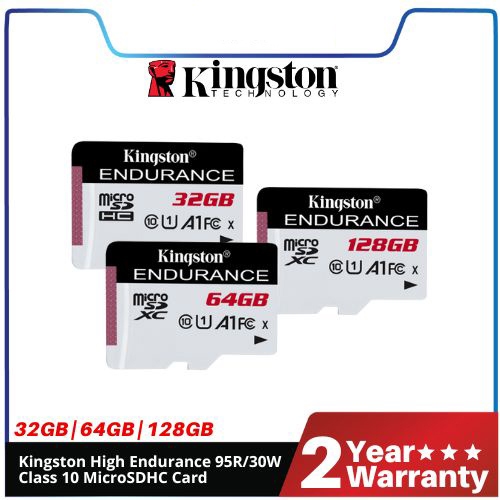Kingston High Durability Memory Card 95MB/s Micro SD Card Class 10, suitable for CCTV IPTV DASH