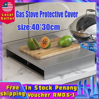 Stove Top Cover Stainless Steel Gas Stove Top Protective Cover Bracket