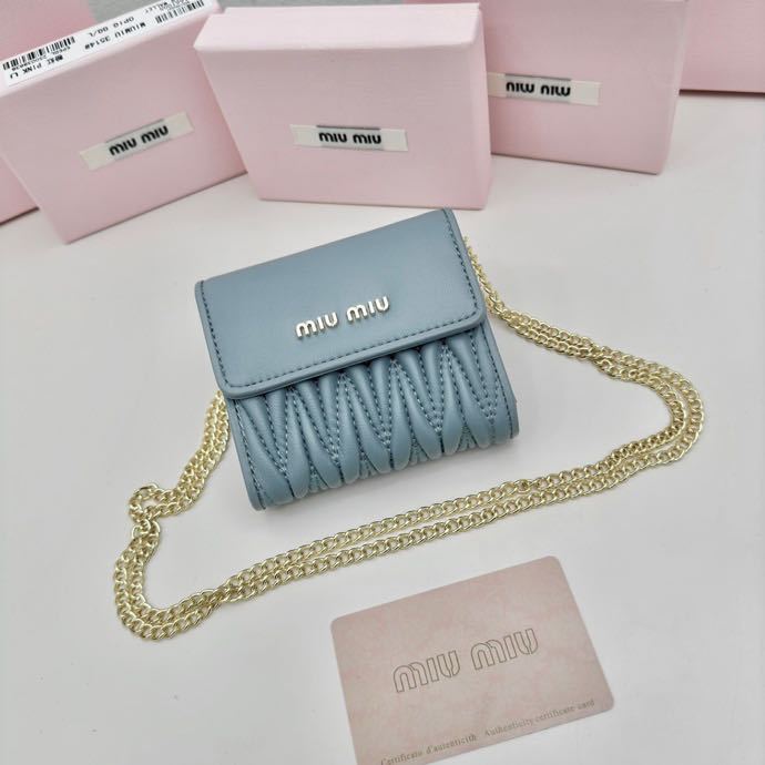 miumiu New Chain Bag 3512 Stylish Clutch Bag Women's Shoulder Bag (with