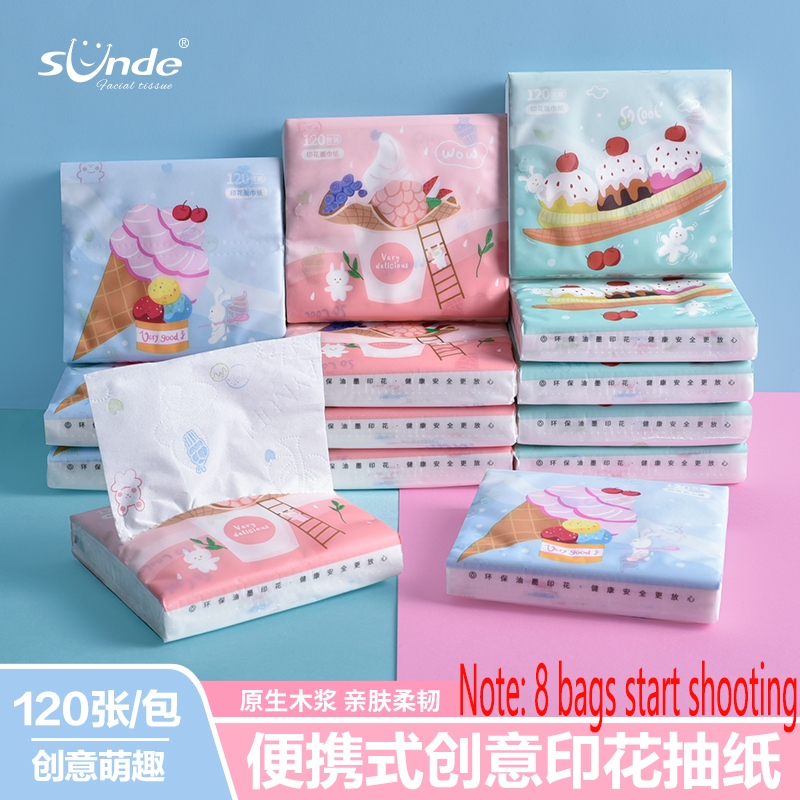 [3 Packs] Sunde Cute Cartoon Printed Paper Small Package Portable ...