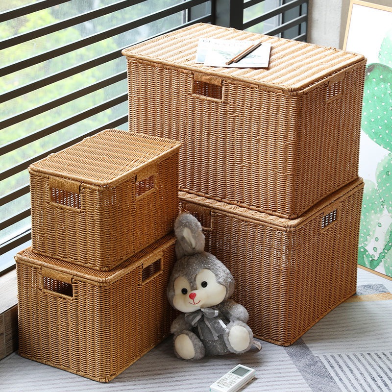 Wicker on sale toy storage