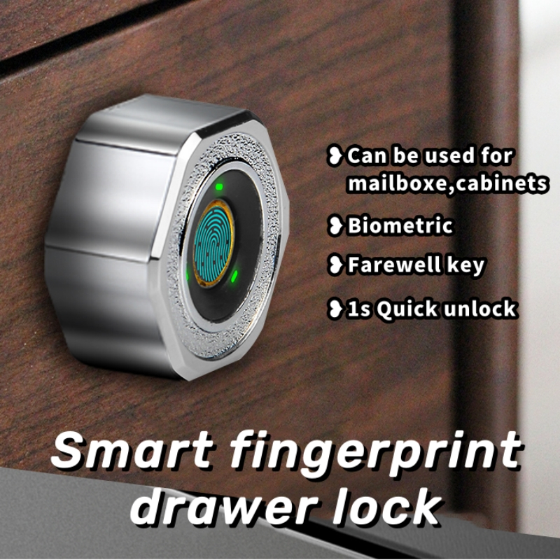 NEW-Smart Fingerprint Lock Drawer Lock Metal Furniture Cabinet Lock New ...