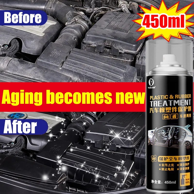 Large volume 450ml Verve Black plastic restorer Plastic coating